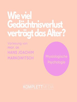 cover image of Physiologische Psychologie